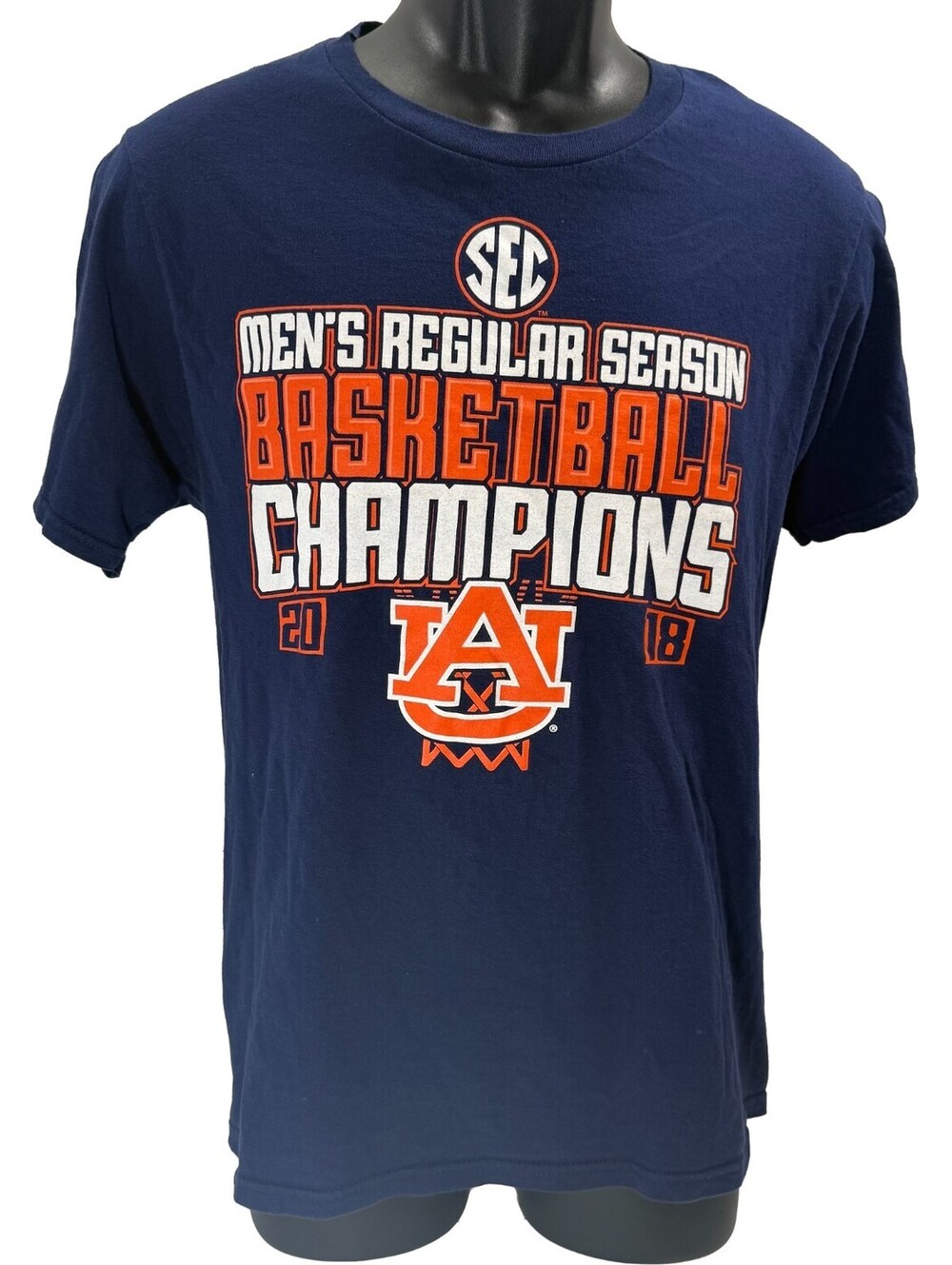 Auburn Tigers Basketball 2018 SEC Regular Season Champions T-Shirt Small Fanatic